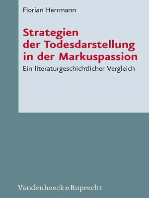 cover image of Strategien der Todesdarstellung in der  Markuspassion